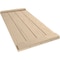 Ekena Millwork Rustic Four Board Joined Board-n-Batten Sandblasted Faux Wood Shutters w/End Batten, 22W x 76H, PR SHUBJE22X76SDPR - alternate 3